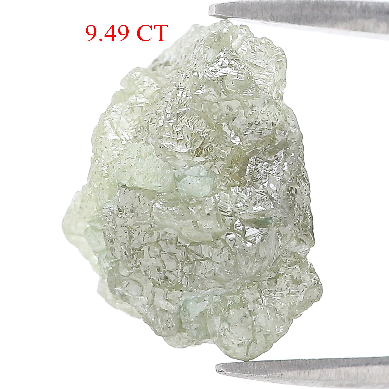 9.49 CT Natural Loose Rough Shape Diamond Grey Color Rough Cut Diamond 15.35 MM Natural Grey Diamond Rough Irregular Cut Diamond LQ3356