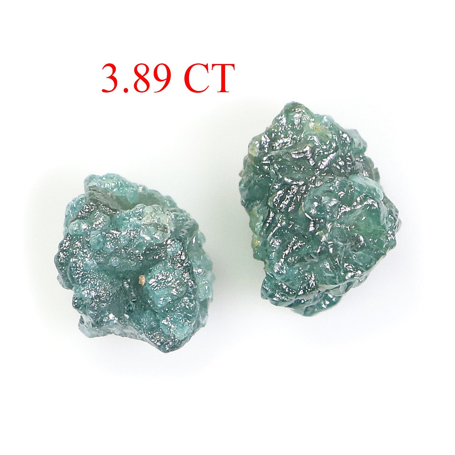 3.89 CT Natural Loose Rough Diamond Blue Color Rough Cut Diamond 6.40 MM Natural Diamond Blue Color Irregular Cut Rough Shape Diamond NQ677