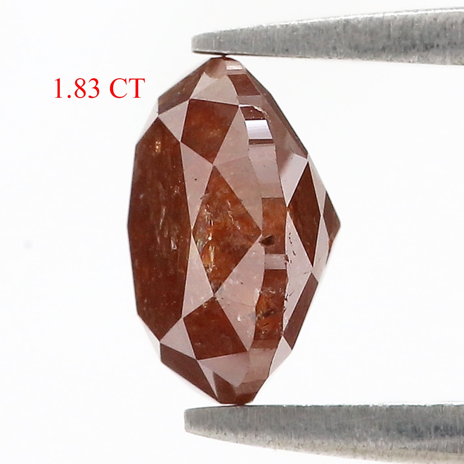 Natural Oval Brown Diamond 1.83 CT Loose Brilliant Cut Brown Color Stone 8.00 MM Rustic Oval Diamond For Custom Engagement Ring L3639