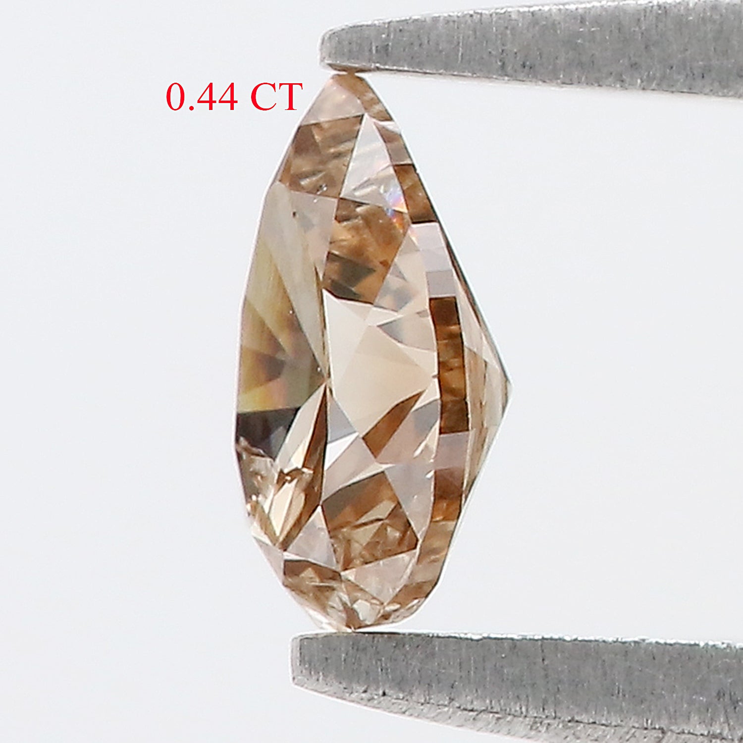 0.44 Ct Natural Loose Pear Shape Diamond Brown Color Pear Cut Diamond 5.90 MM Natural Loose Brown Color Pear Brilliant Cut Diamond LQ669