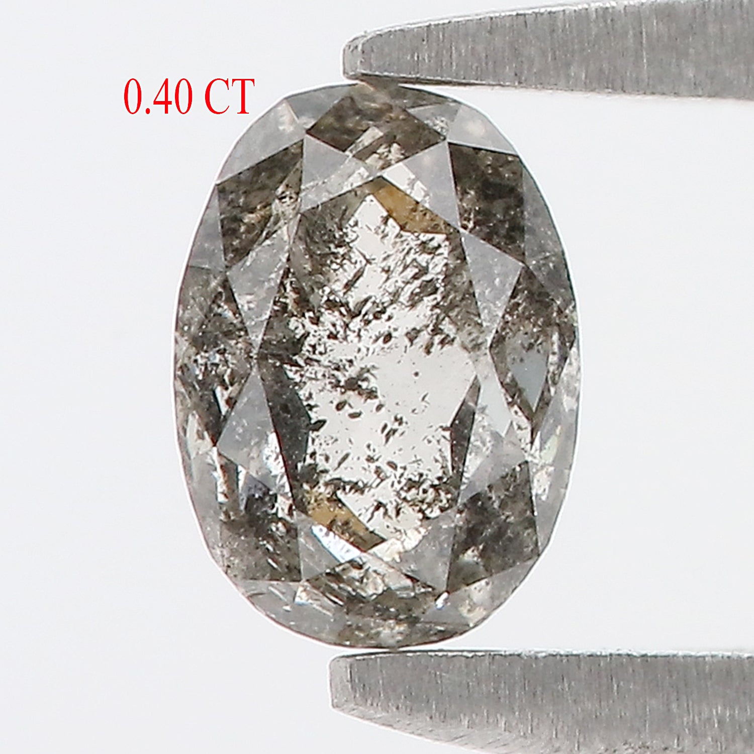 0.40 Ct Natural Loose Oval Shape Diamond Salt And Pepper Oval Cut Diamond 5.30 MM Natural Loose Diamond Oval Shape Rose Cut Diamond LQ422