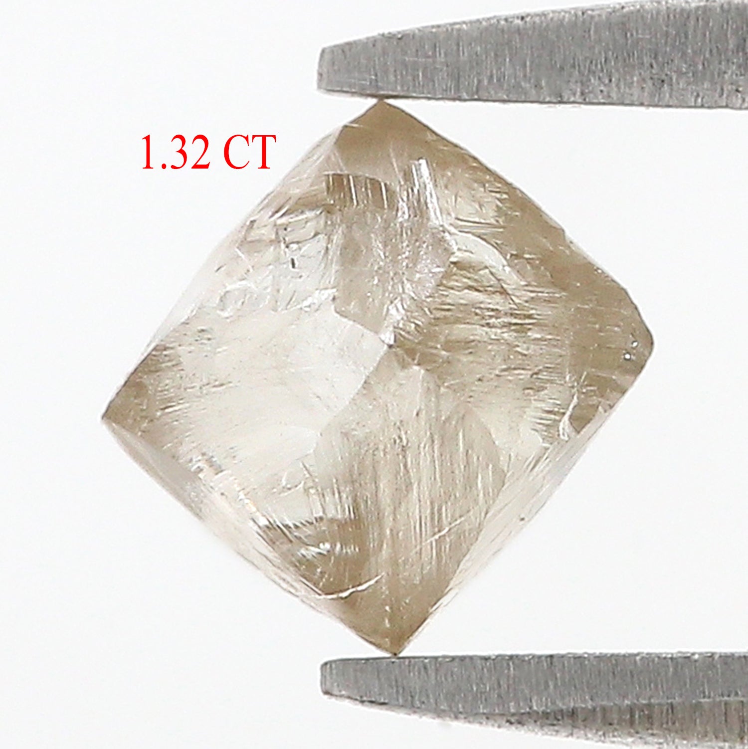 1.32 CT Natural Loose Rough Shape Diamond White-K Color Irregular Cut Diamond 6.40 MM Natural Loose White-K Color Rough UnCut Diamond L3541