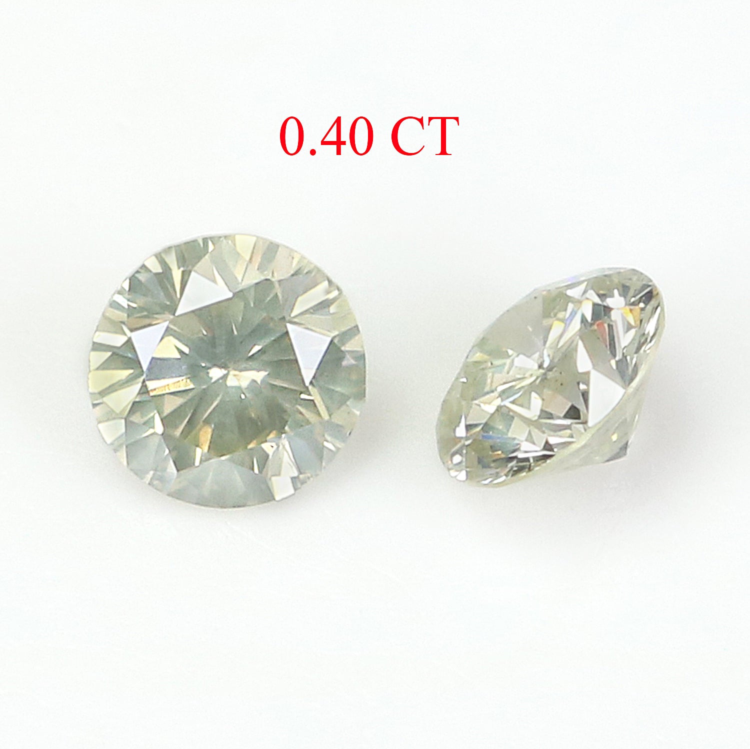 0.40 Ct Natural Loose Round Cut Pair Diamond White - I Color Round Cut Diamond 3.70 MM Natural Diamond Round Brilliant Cut Diamond LQ2172