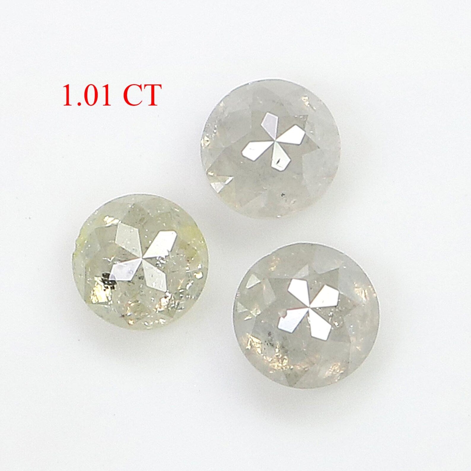 1.01 CT Natural Loose Round Rose Cut Diamond Grey Color Round Shape Diamond 4.00 MM Natural Loose Grey Color Round Rose Cut Diamond NQ2571
