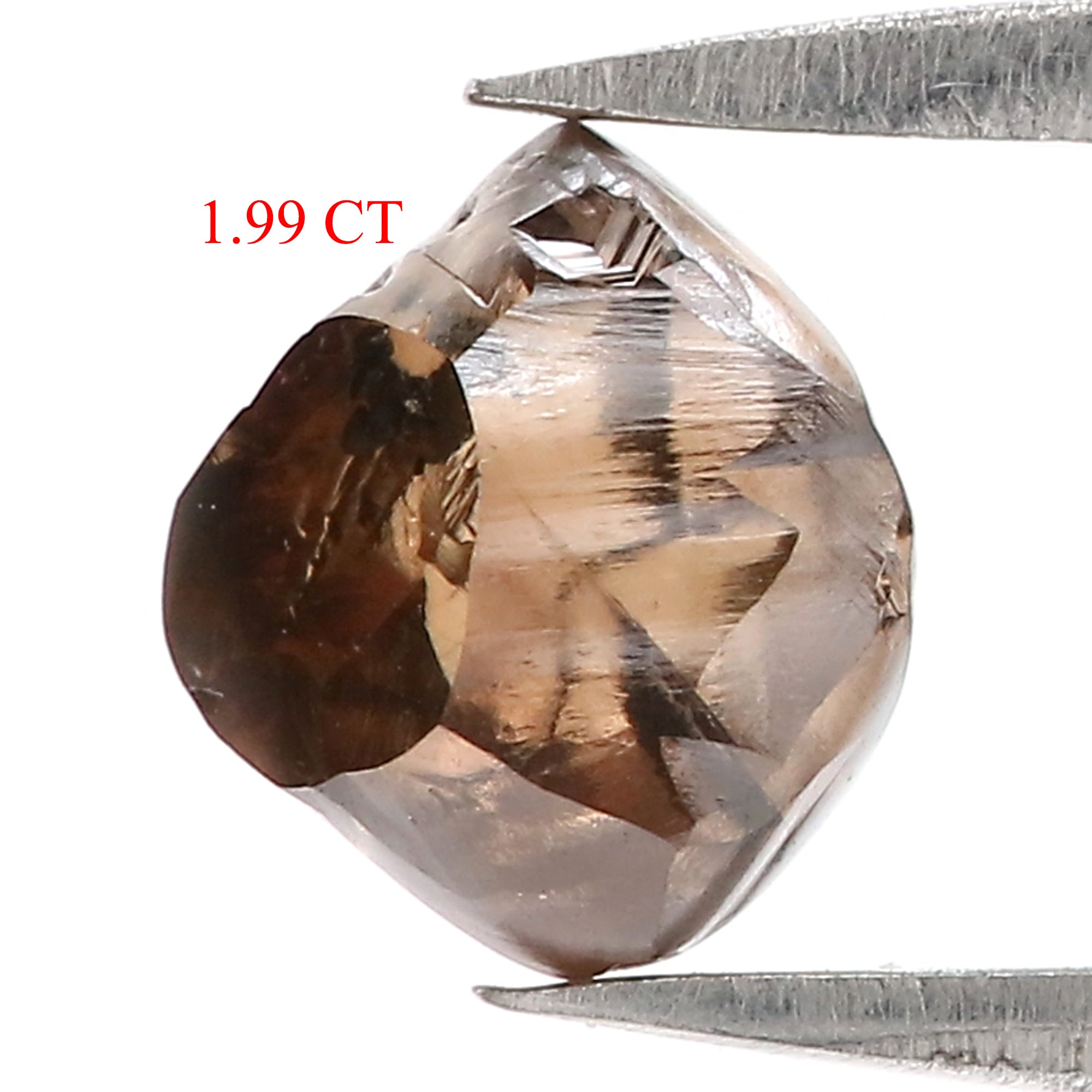 1.99 CT Natural Loose Rough Shape Diamond Brown Color Rough Cut Diamond 7.30 MM Natural Brown Diamond Rough Irregular Cut Diamond QL3103