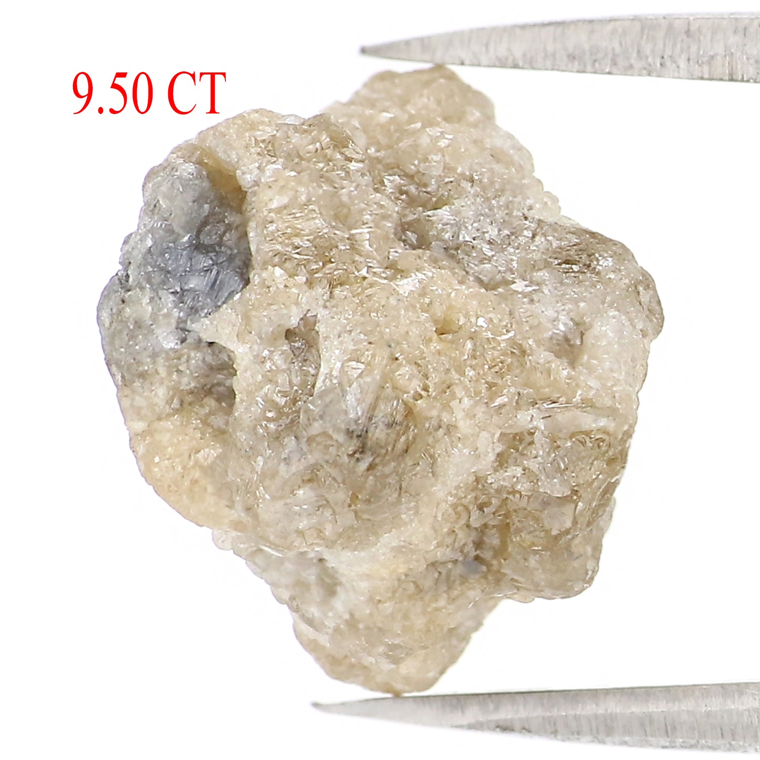 9.50 CT Natural Loose Rough Shape Diamond Grey Color Rough Diamond 12.35 MM Natural Loose Diamond Grey Color Irregular Cut Diamond LQ2934
