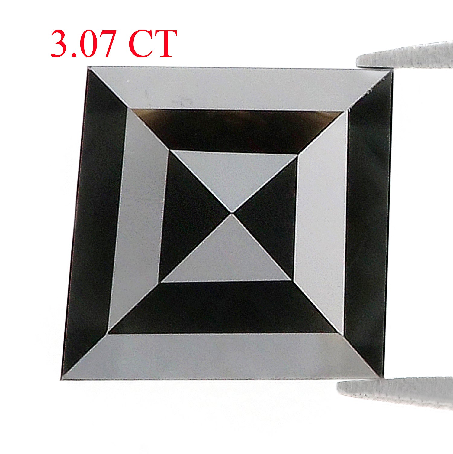 3.07 Ct IGI CERTIFIED Natural Loose Princess Cut Diamond Fancy Black Color Diamond 7.50 MM Natural Loose Diamond Kite Shape Diamond QL8662