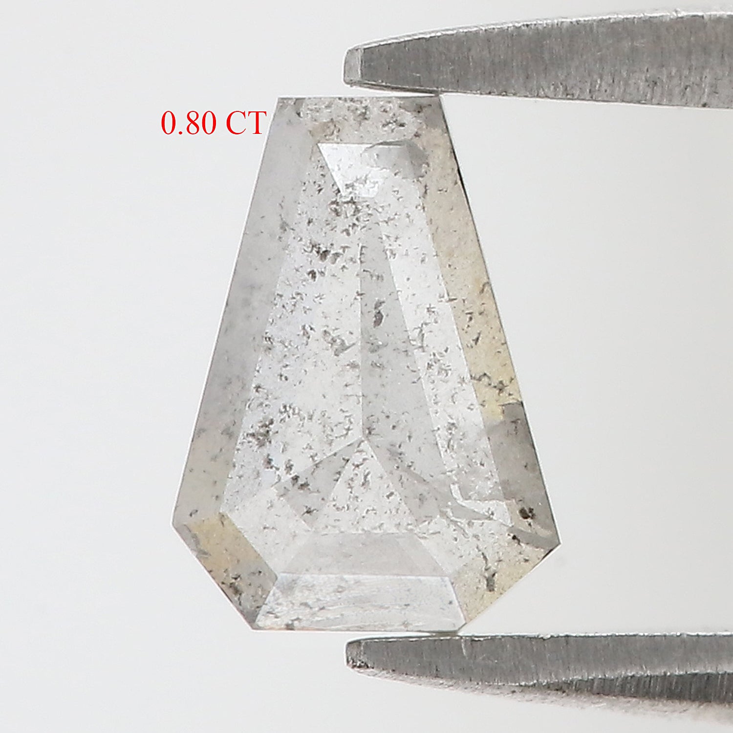 0.80 Ct Natural Loose Coffin Shape Diamond Grey Color Coffin Cut Diamond 7.30 MM Natural Loose Coffin Diamond Coffin Shape Diamond QL9673