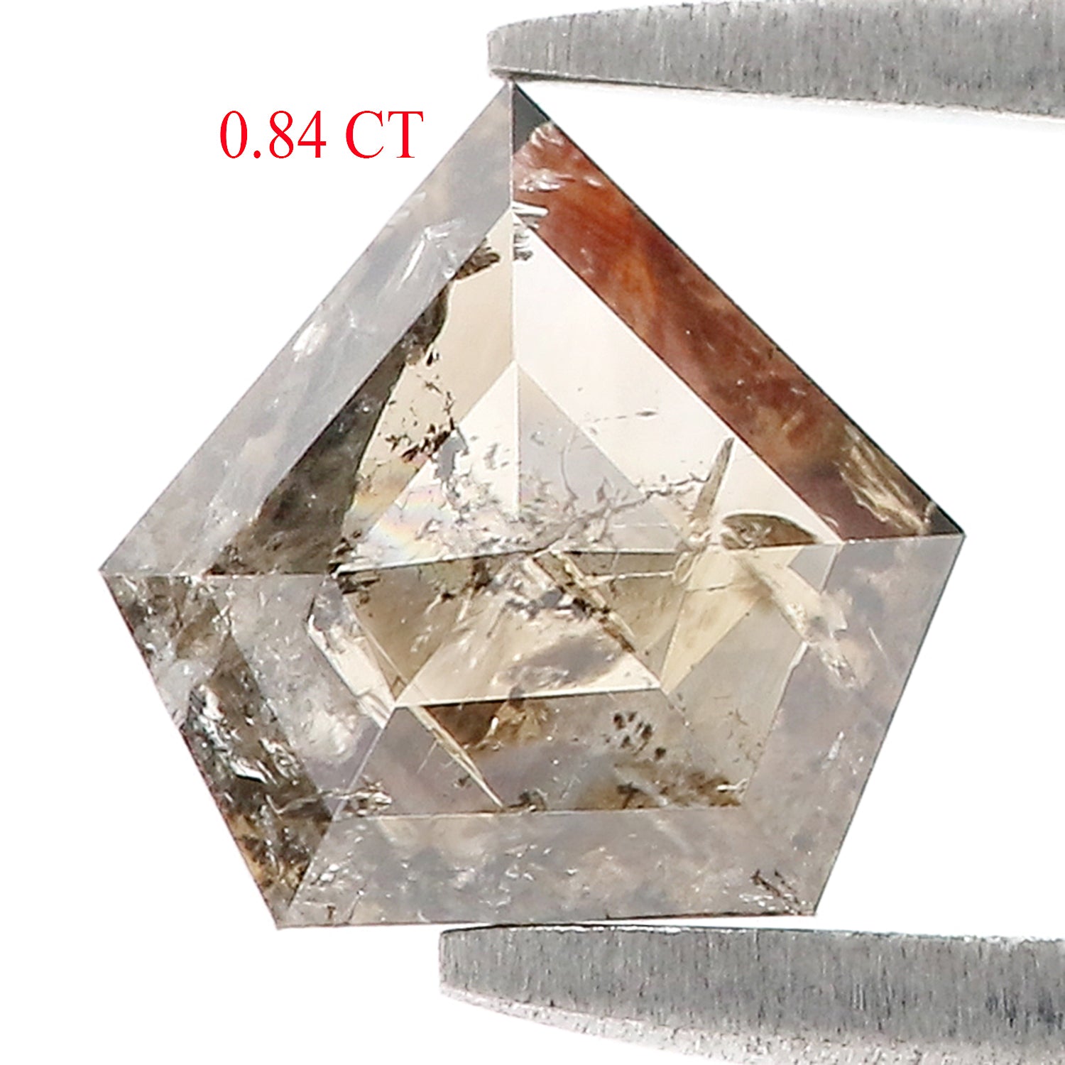 0.84 CT Natural Loose Shield Diamond Brown Color Diamond Natural Loose Diamond 6.90 MM Shield Rose Cut Diamond Shield Shape Diamond LQ7387