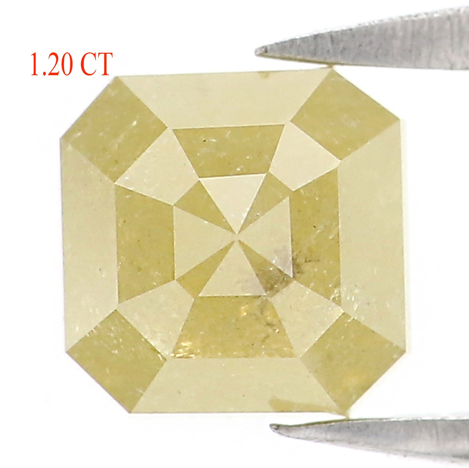 1.20 CT Natural Loose Radiant Shape Diamond Yellow Color Radiant Cut Diamond 5.70 MM Natural Yellow Color Radiant Rose Cut Diamond LQ2844