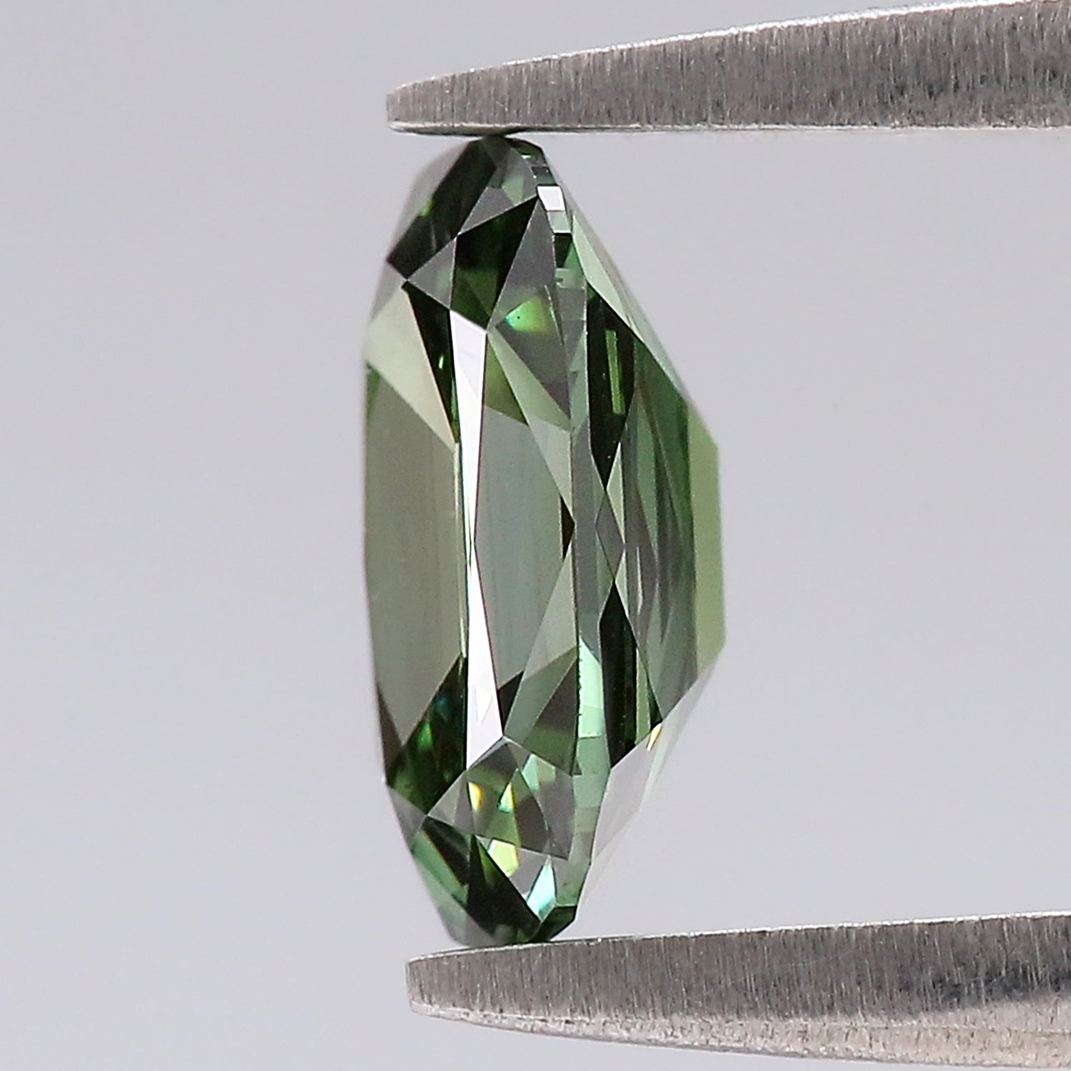 1.08 CT IGI Certified Cushion Old European Cut Diamond Fancy Vivid Green Color VS1 Clarity Lab Grown Diamond Lab Created Lab Diamond L3666