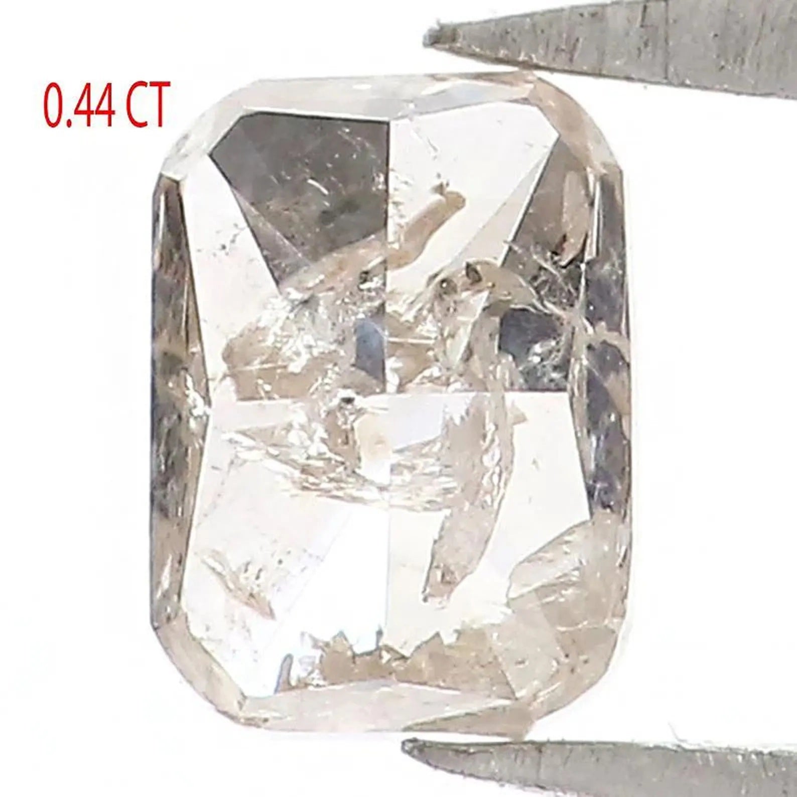 0.44 CT Natural Loose Emerald Shape Diamond Yellow Color Emerald Diamond 4.60 MM Natural Grey Color Emerald Brilliant Cut Diamond NQ8687