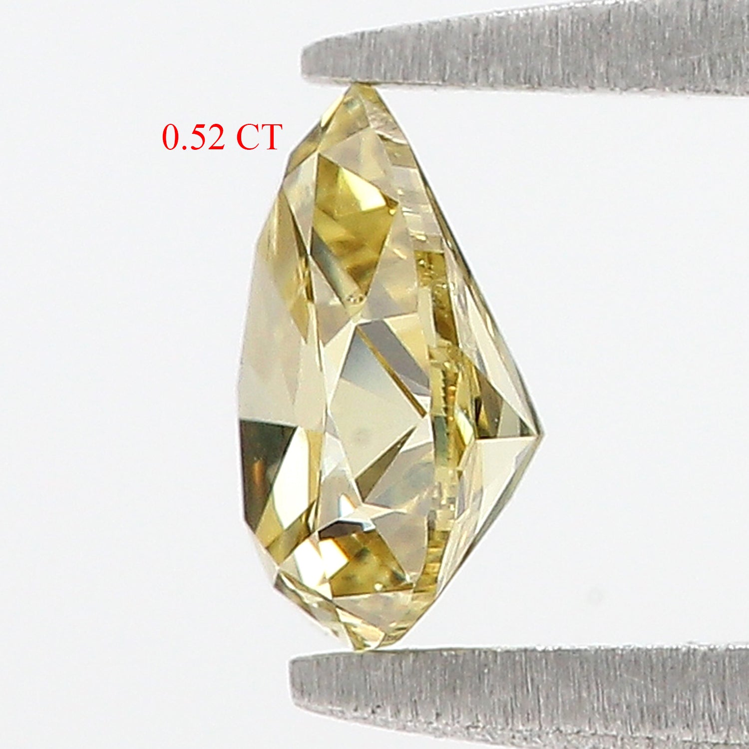 0.52 CT Natural Loose Pear Shape Diamond Yellow Color Pear Cut Diamond 5.96 MM Natural Loose Yellow Diamond Pear Brilliant Cut Diamond L3509