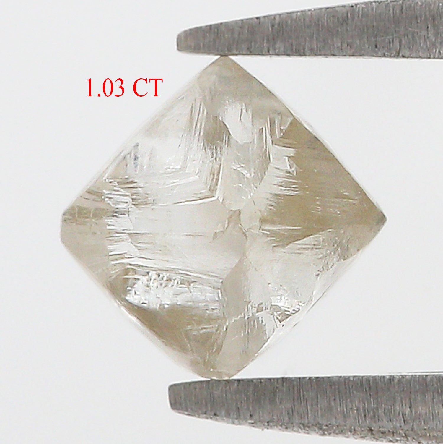 1.03 CT Natural Loose Rough Shape Diamond White-J Color Irregular Cut Diamond 6.10 MM Natural Loose White-J Color Rough UnCut Diamond L3539