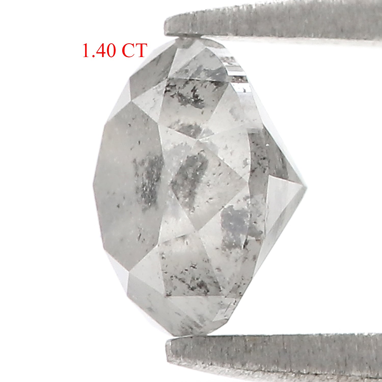 1.40 CT Natural Loose Round Shape Diamond Grey Color Round Cut Diamond 6.80 MM Natural Loose Grey Diamond Round Brilliant Cut Diamond LQ240