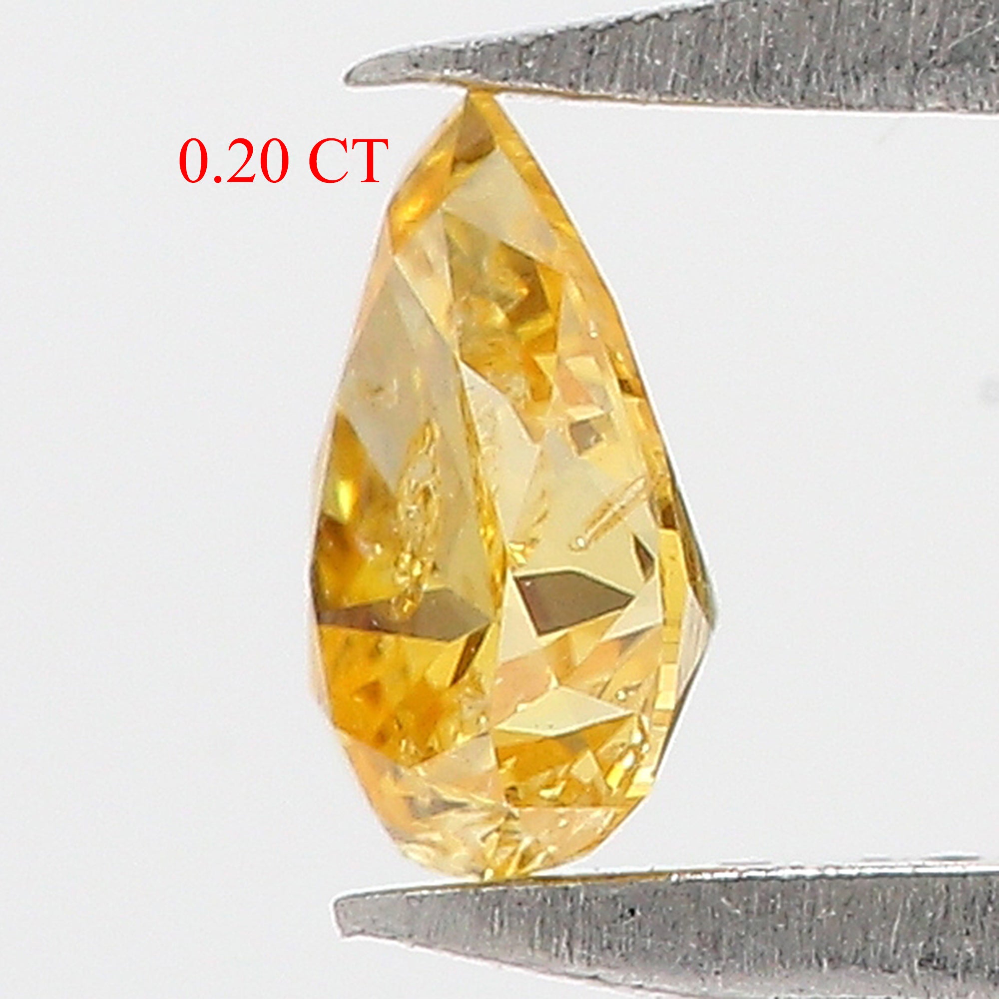 0.20 Ct Natural Loose Pear Shape Diamond Orange Color Pear Cut Diamond 4.50 MM Natural Loose Orange Color Pear Brilliant Cut Diamond QL5669