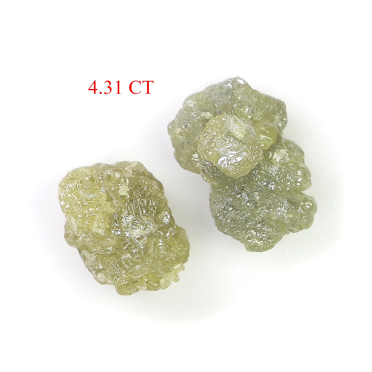4.31 CT Natural Loose Rough Shape Diamond Yellow Color Rough Uncut Diamond 9.30 MM Natural Grey Diamond Rough Irregular Cut Diamond LQ3367