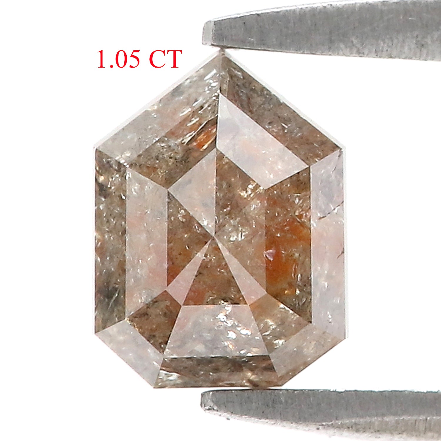 1.05 CT Natural Loose Shield Shape Diamond Brown Color Shield Cut Diamond 6.55 MM Natural Loose Brown Diamond Shield Rose Cut Diamond LQ9237