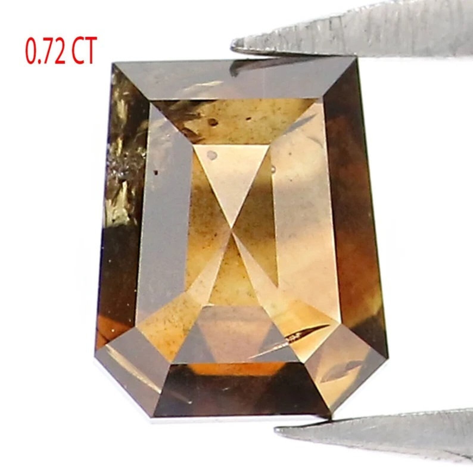 0.72 CT Natural Loose Coffin Shape Diamond Brown Color Coffin Diamond 5.20 MM Natural Diamond Brown Color Coffin Rose Cut Diamond NQ7579