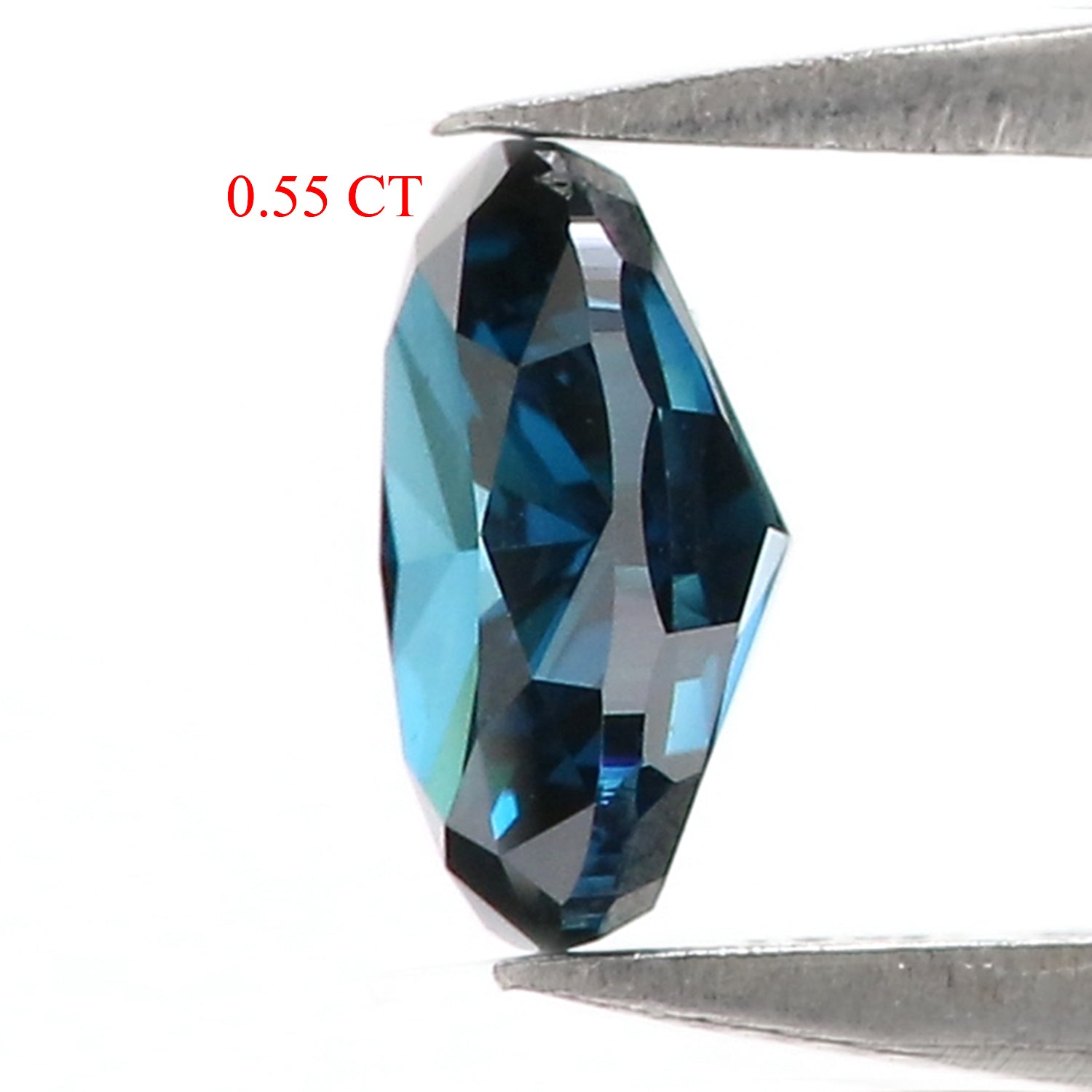 0.55 CT Natural Loose Oval Shape Diamond Blue Color Oval Shape Diamond 6.00 MM Natural Blue Color Diamond Oval Brilliant Cut Diamond QL8522