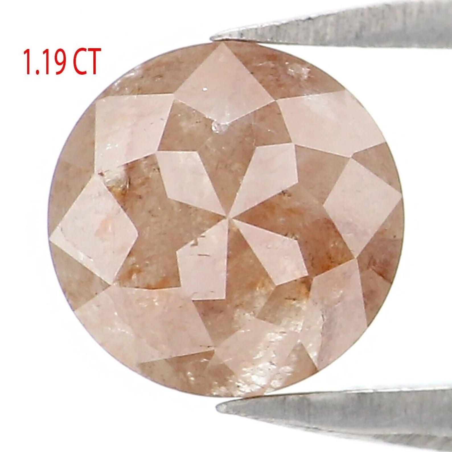 1.19 CT Natural Loose Round Diamond Grey Color Diamond Natural Loose Diamond 5.90 MM Brown Round Rose Cut Diamond Round Shape Diamond NQ351
