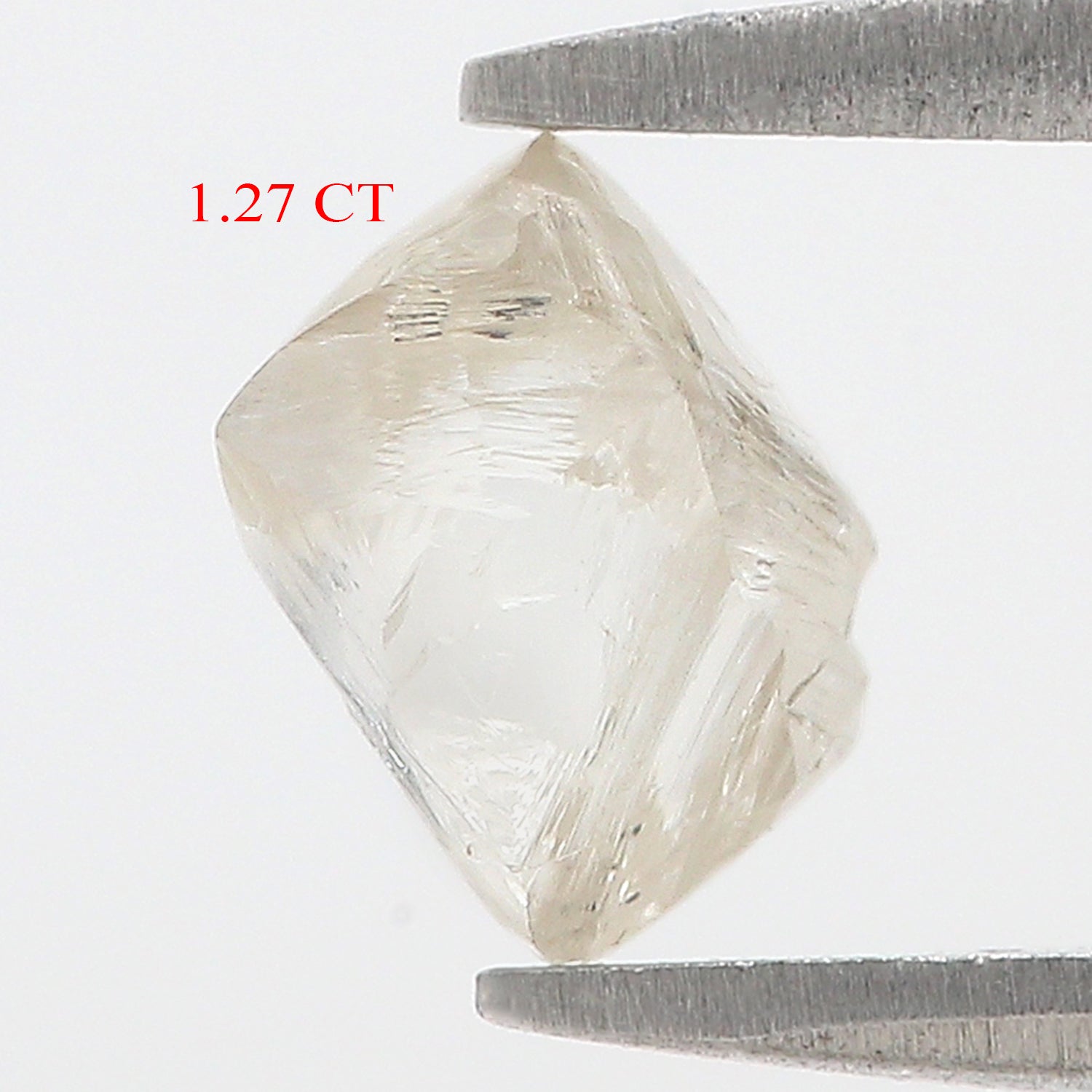 1.27 CT Natural Loose Rough Shape Diamond White-J Color Irregular Cut Diamond 6.90 MM Natural Loose White-J Color Rough UnCut Diamond L3490