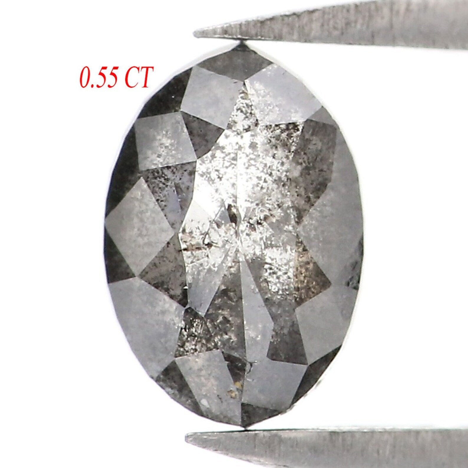 0.55 CT Natural Loose Marquise Diamond Salt And Pepper Marquise Diamond 6.30 MM Natural Black Grey Color Marquise Rose Cut Diamond NQ8832