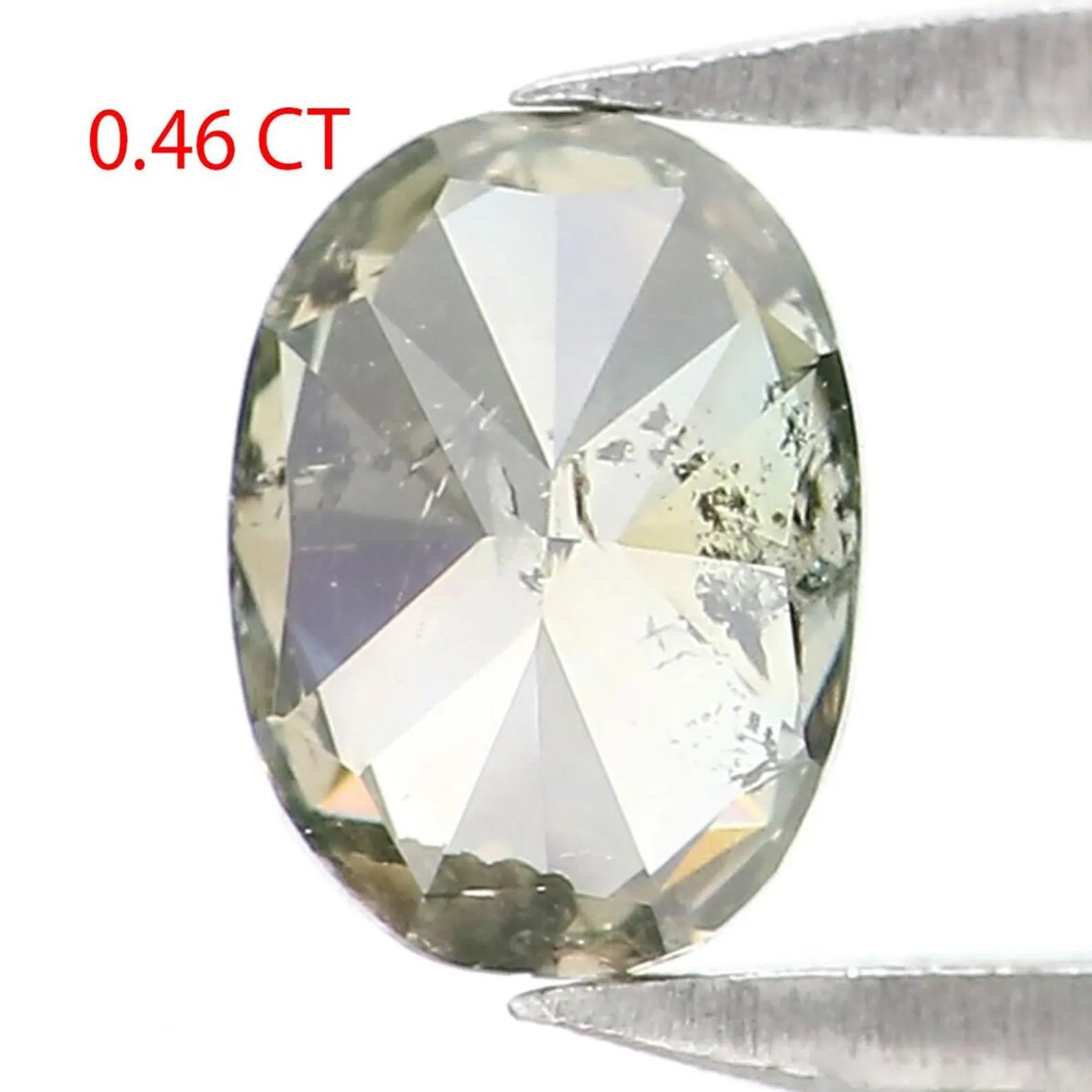 0.46 Ct Natural Loose Oval Shape Diamond Green Color Oval Cut Diamond 5.30 MM Natural Loose Green Color Oval Brilliant Cut Diamond NQ2127
