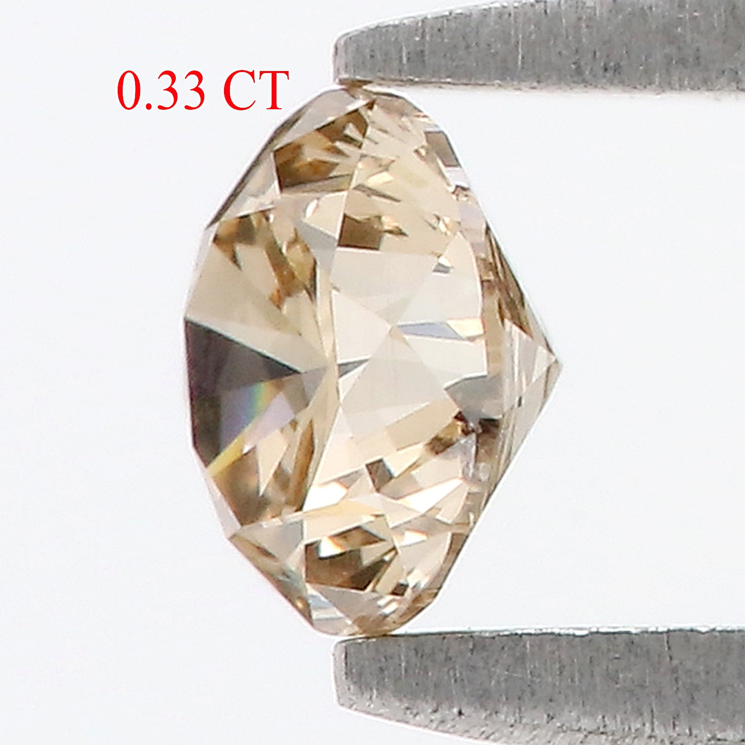 0.33 CT Natural Loose Round Shape Diamond Brown Color Round Cut Diamond 4.30 MM Natural Brown Diamond Round Brilliant Cut Diamond L3454