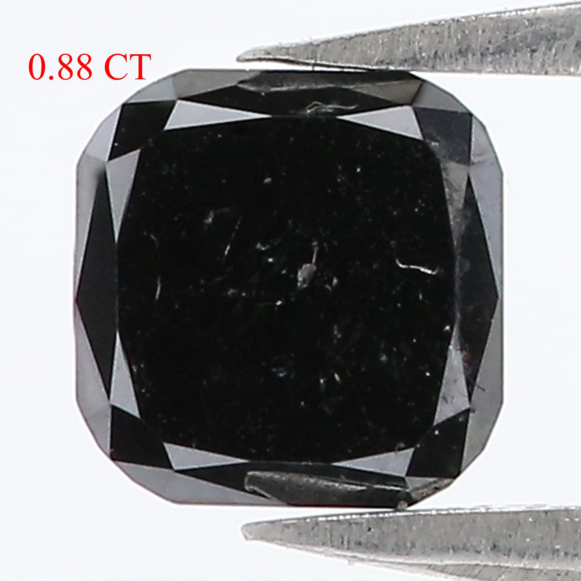 0.88 CT Natural Loose Cushion Shape Diamond Black Color Cushion Diamond 6.00 MM Natural Diamond Cushion Shape Rose Cut Diamond QL3140