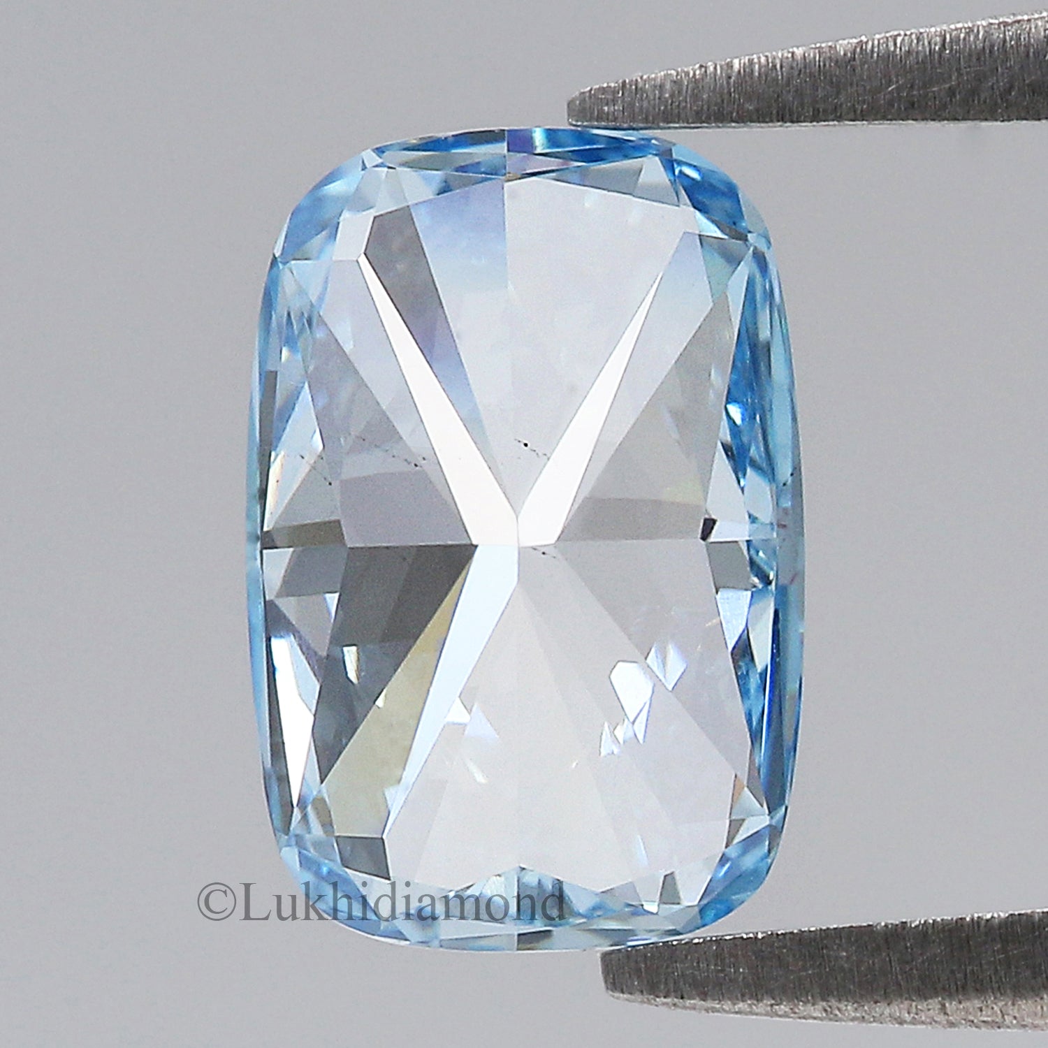1.80 CT IGI Certified Cushion Brilliant Cut Diamond Fancy Vivid Blue Color VS1 Clarity Lab Grown Diamond Lab Created CVD Lab Diamond L3330