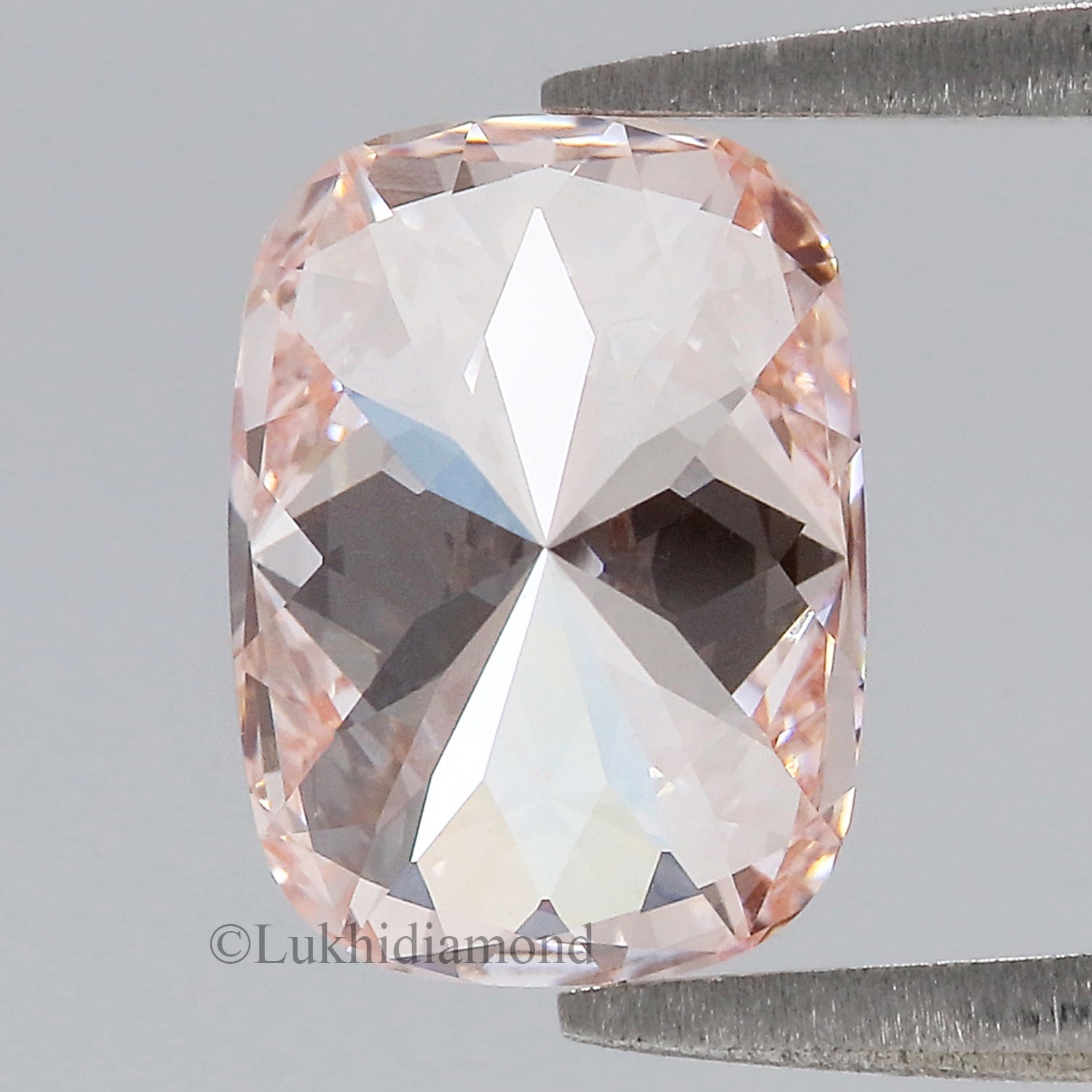 2.58 CT IGI Certified Cushion Brilliant Cut Diamond Fancy Intense Pink Color VVS2 Clarity Lab Grown Diamond Lab Created CVD Diamond L3331