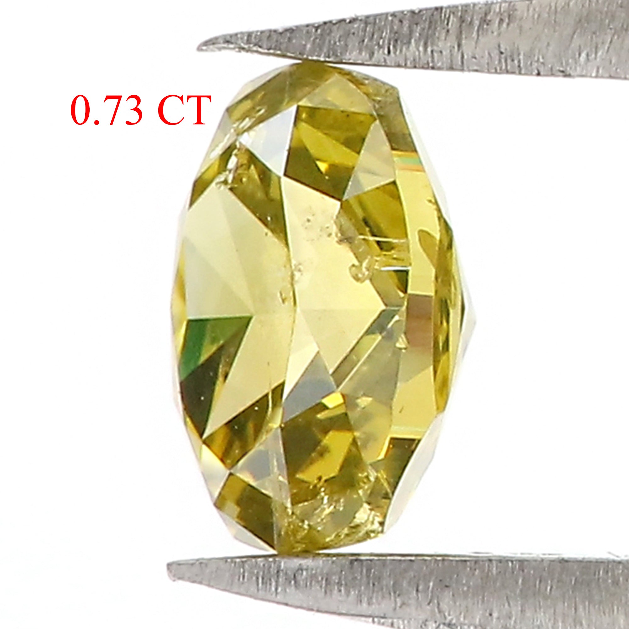 0.73 CT Natural Loose Oval Shape Diamond Yellow Color Oval Shape Diamond 5.70 MM Natural Loose Green Color Oval Brilliant Cut Diamond QL6455