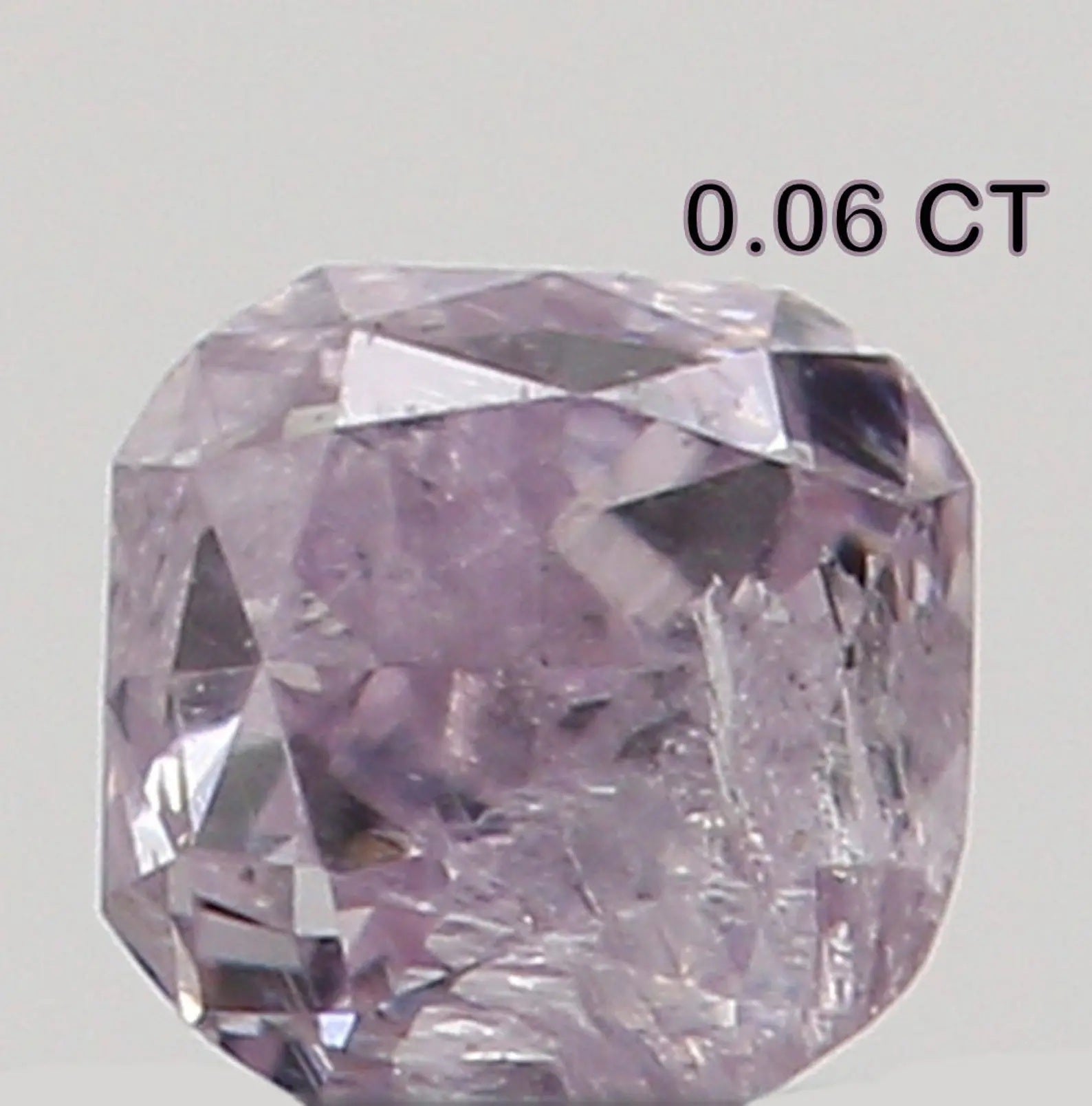 0.06 Ct Natural Loose Cushion Shape Diamond Pink Color Cushion Diamond 2.08 MM Natural Loose Diamond Cushion Brilliant Cut Diamond N8035