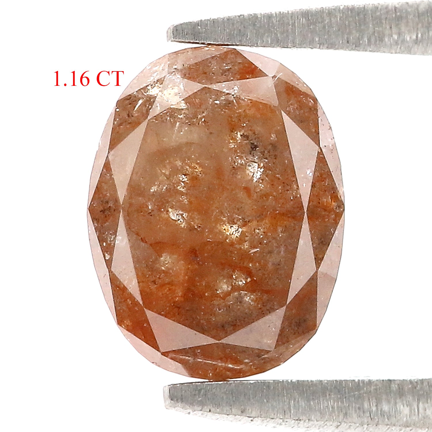 1.16 CT Natural Loose Oval Shape Diamond Brown Color Oval Cut Diamond 7.40 MM Natural Loose Diamond Brown Color Oval Rose Cut Diamond N2669
