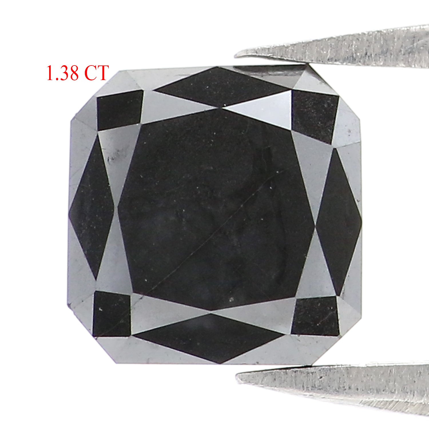 Natural Loose Radiant Diamond, Black Color Diamond, Natural Loose Diamond, Radiant Rose Cut Diamond, 1.38 CT Radiant Shape Diamond KDL2987