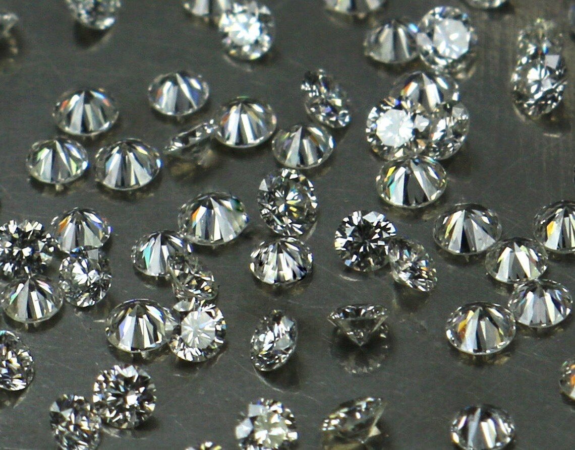 Lab Grown Loose White Diamond Round Brilliant Cut E F Color VS Clarity 0.80 To 2.00 MM Lot Lab Creted Diamond For Engagement Ring Q102