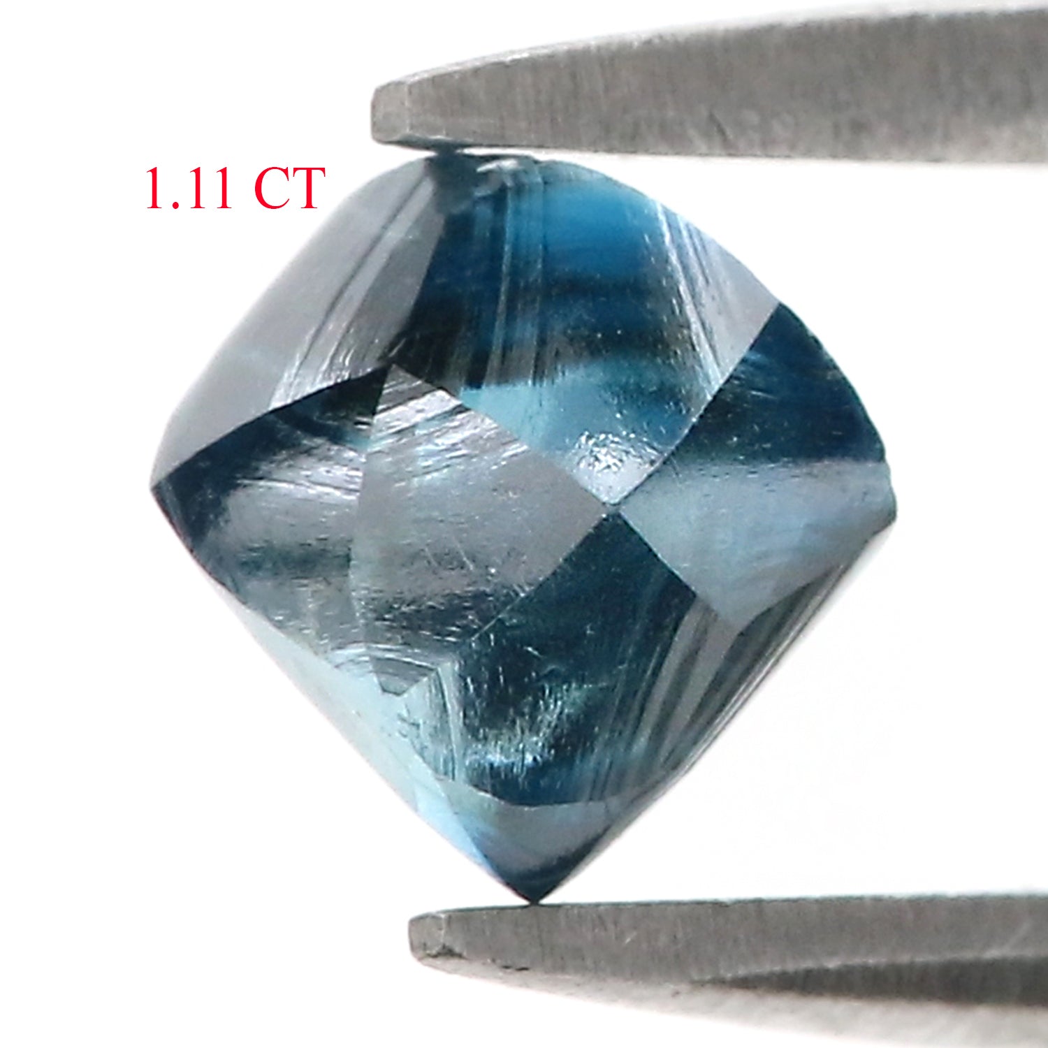 1.11 CT Natural Loose Rough Shape Diamond Blue Color Rough Cut Diamond 5.55 MM Natural Loose Blue Diamond Rough Irregular Cut Diamond L3412oose Blue Diamond Rough Crystal Diamond L3412