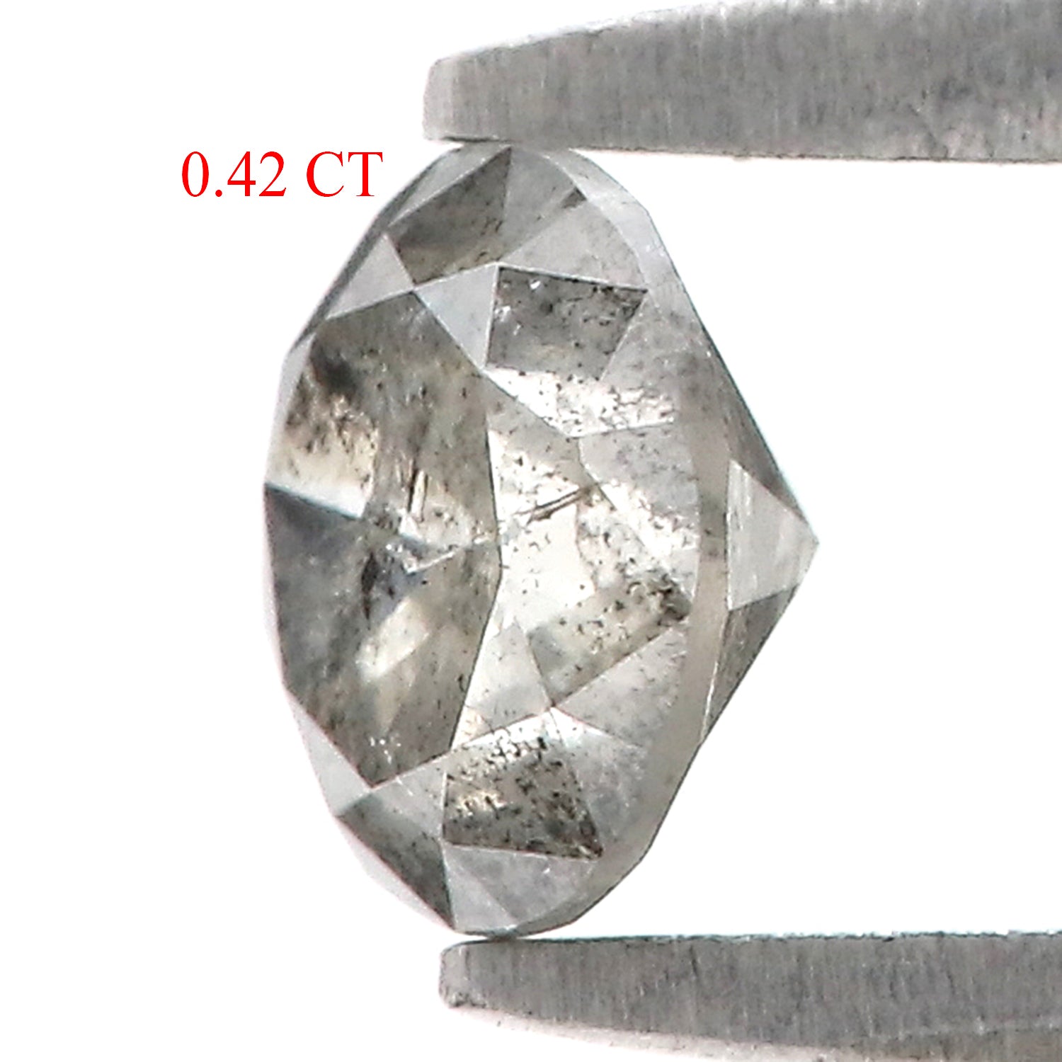 0.42 CT Natural Loose Round Shape Diamond Salt And Pepper Round Cut Diamond 4.65 MM Natural Loose Diamond Round Brilliant Cut Diamond LQ2804