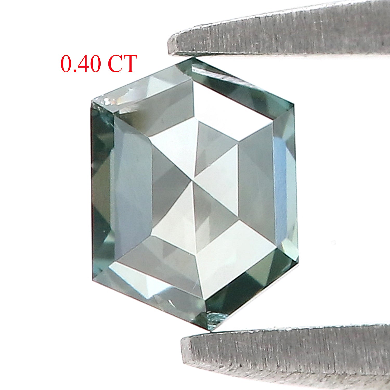 0.40 CT Natural Loose Hexagon Shape Diamond Blue Color Hexagon Cut Diamond 5.00 MM Natural Loose Blue Diamond Hexagon Rose Cut Diamond LQ573