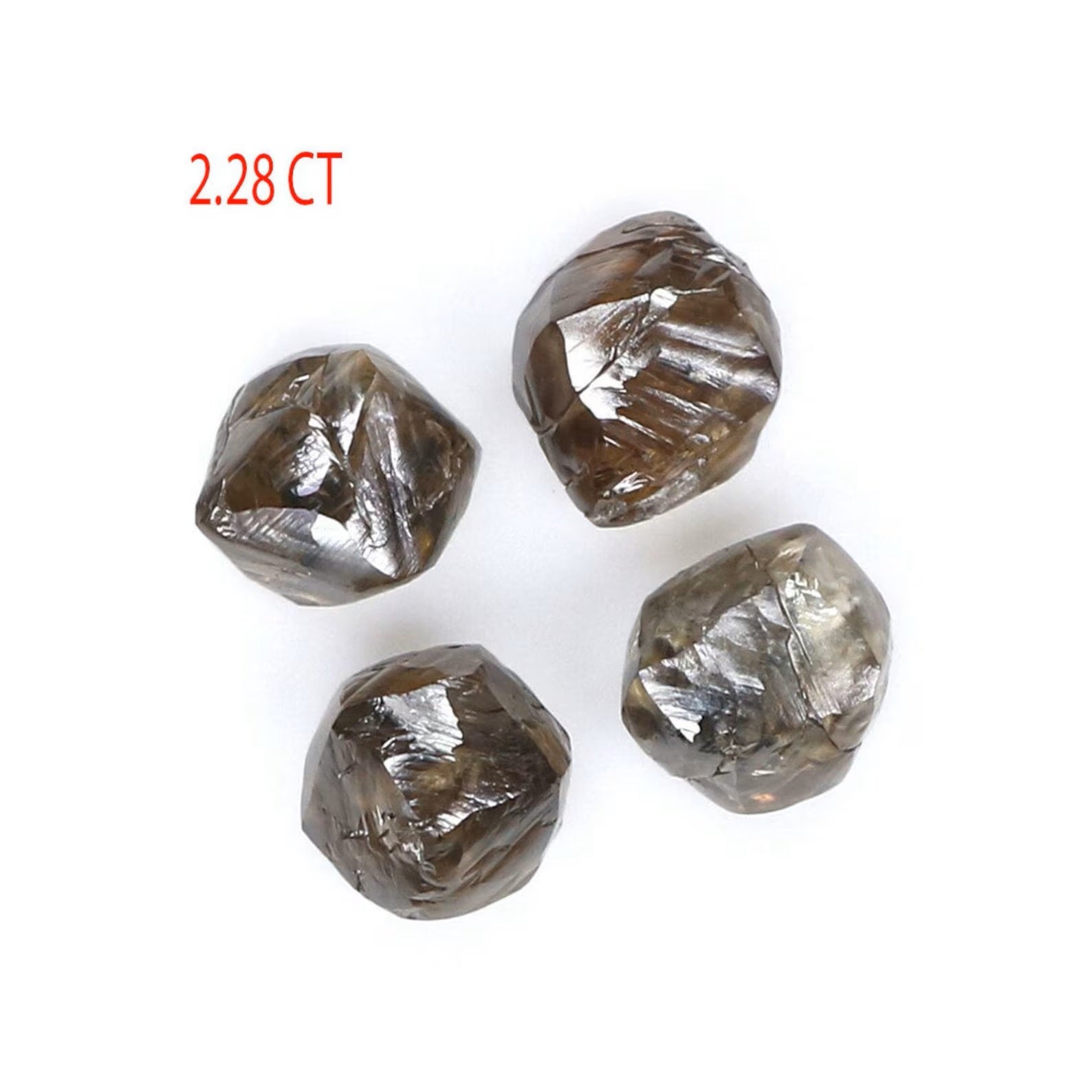 2.28 CT Natural Loose Rough Diamond Brown Color Rough Diamond 4.00 MM Natural Diamond Brown Color Irregular Cut Rough Shape Diamond NQ9050