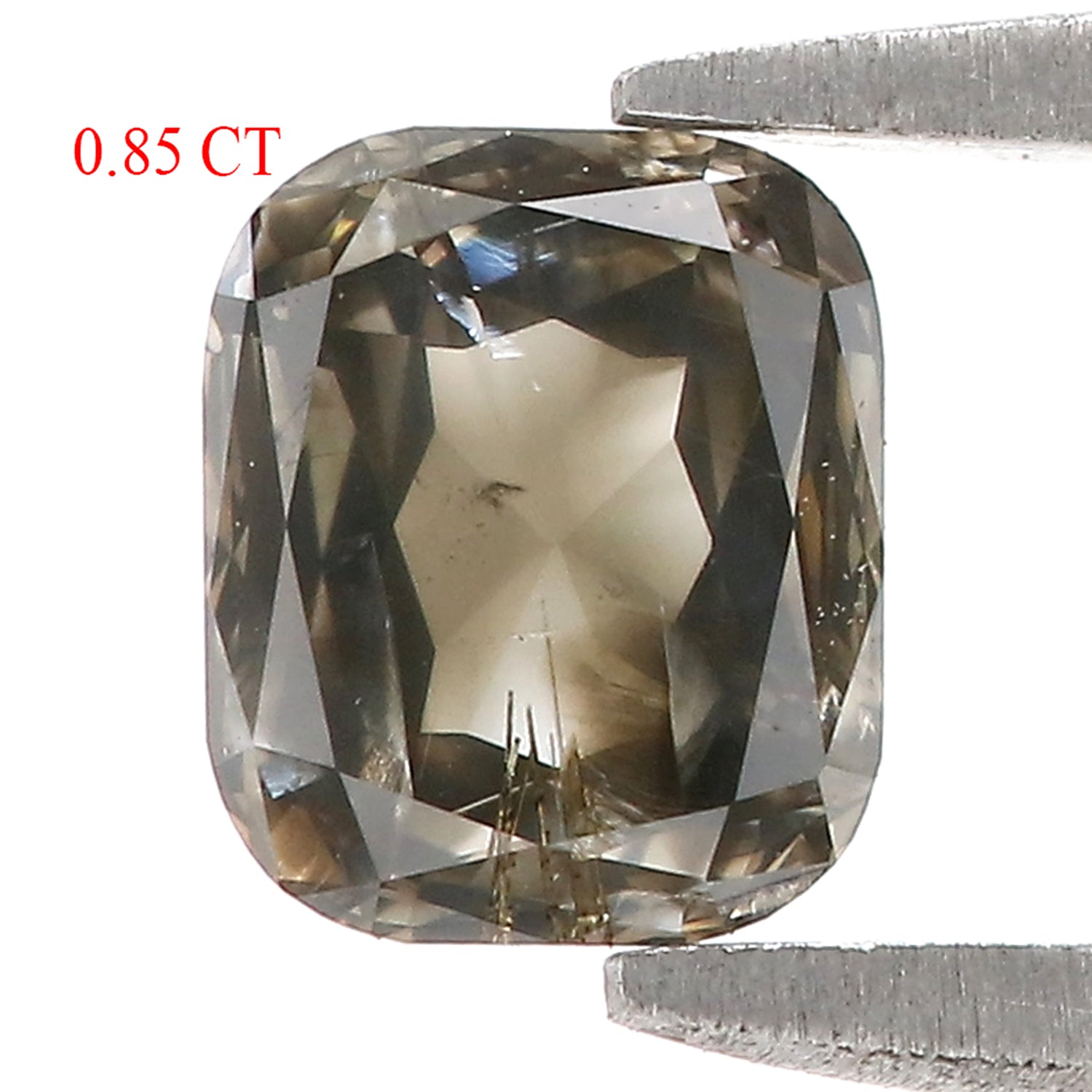 0.85 Ct Natural Loose Cushion Cut Diamond Brown Cushion Diamond 6.20 MM Natural Loose Diamond Brown Color Cushion Rose Cut Diamond QL390