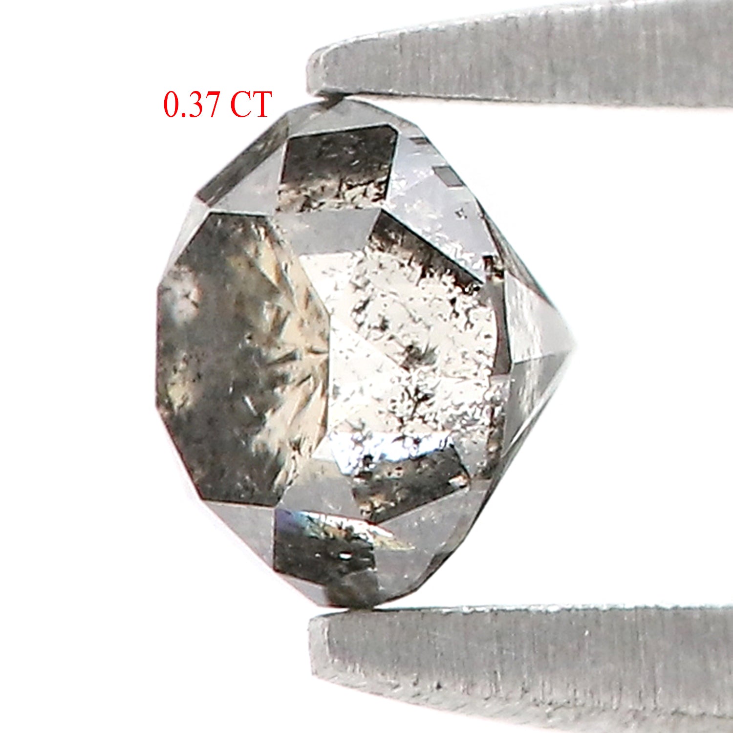 0.37 CT Natural Loose Round Shape Diamond Salt And Pepper Round Cut Diamond 4.10 MM Natural Loose Diamond Round Brilliant Cut Diamond LQ5065