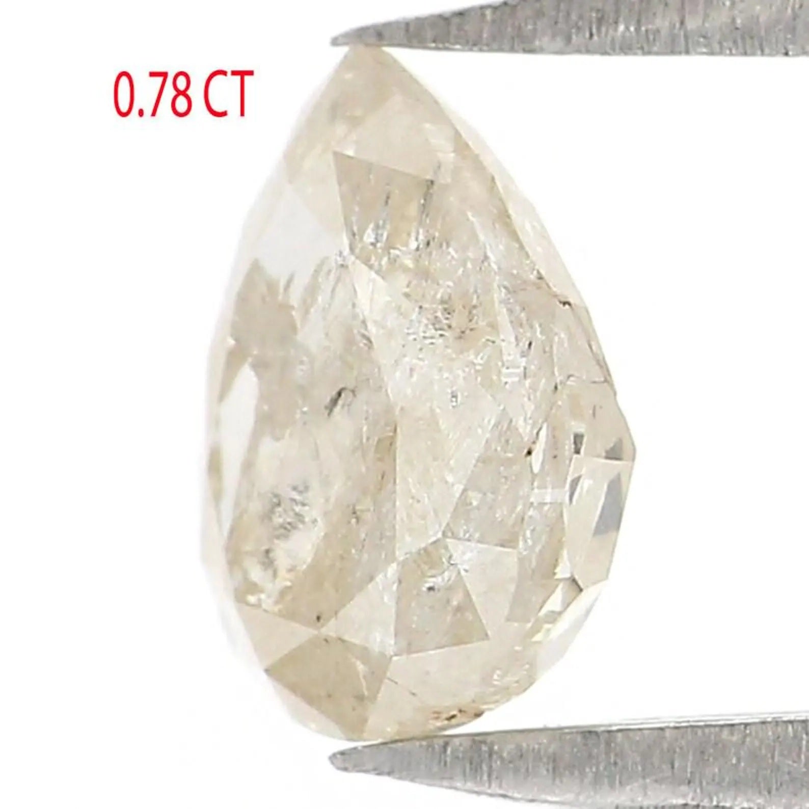 0.78 CT Natural Loose Pear Shape Diamond Yellow Color Pear Cut Diamond 6.40 MM Natural Diamond Grey Color Pear Brilliant Cut Diamond NQ7641