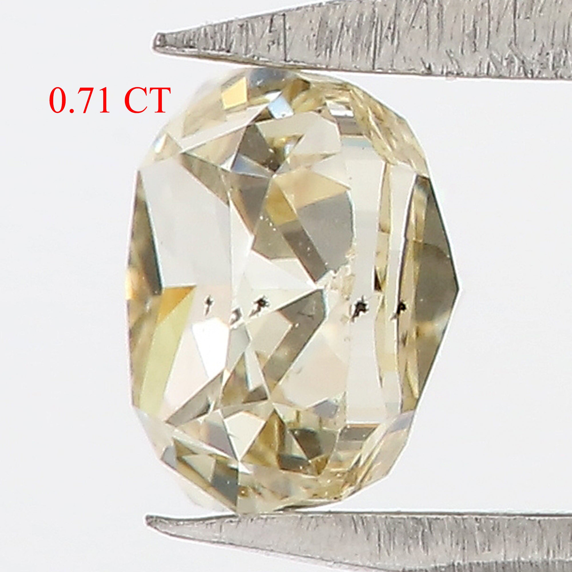 0.71 CT Natural Loose Cushion Shape Diamond Yellow Color Cushion Diamond 4.90 MM Natural Brown Diamond Cushion Brilliant Cut Diamond QL5778