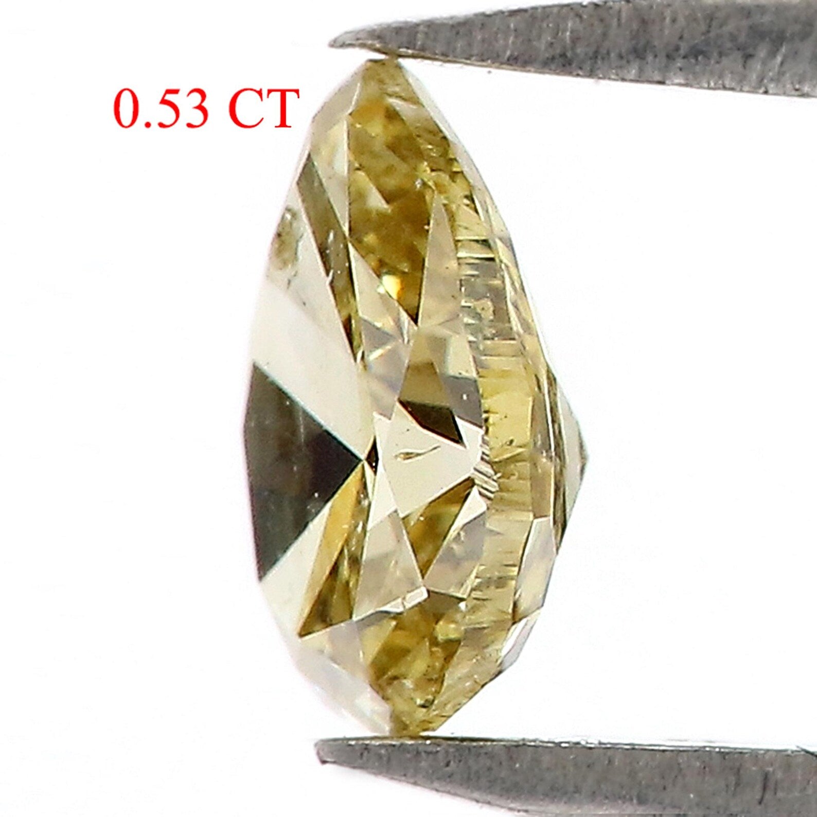 0.53 Ct Natural Loose Pear Shape Diamond Yellow Color Pear Cut Diamond 6.00 MM Natural Loose Yellow Color Pear Brilliant Cut Diamond QN6985