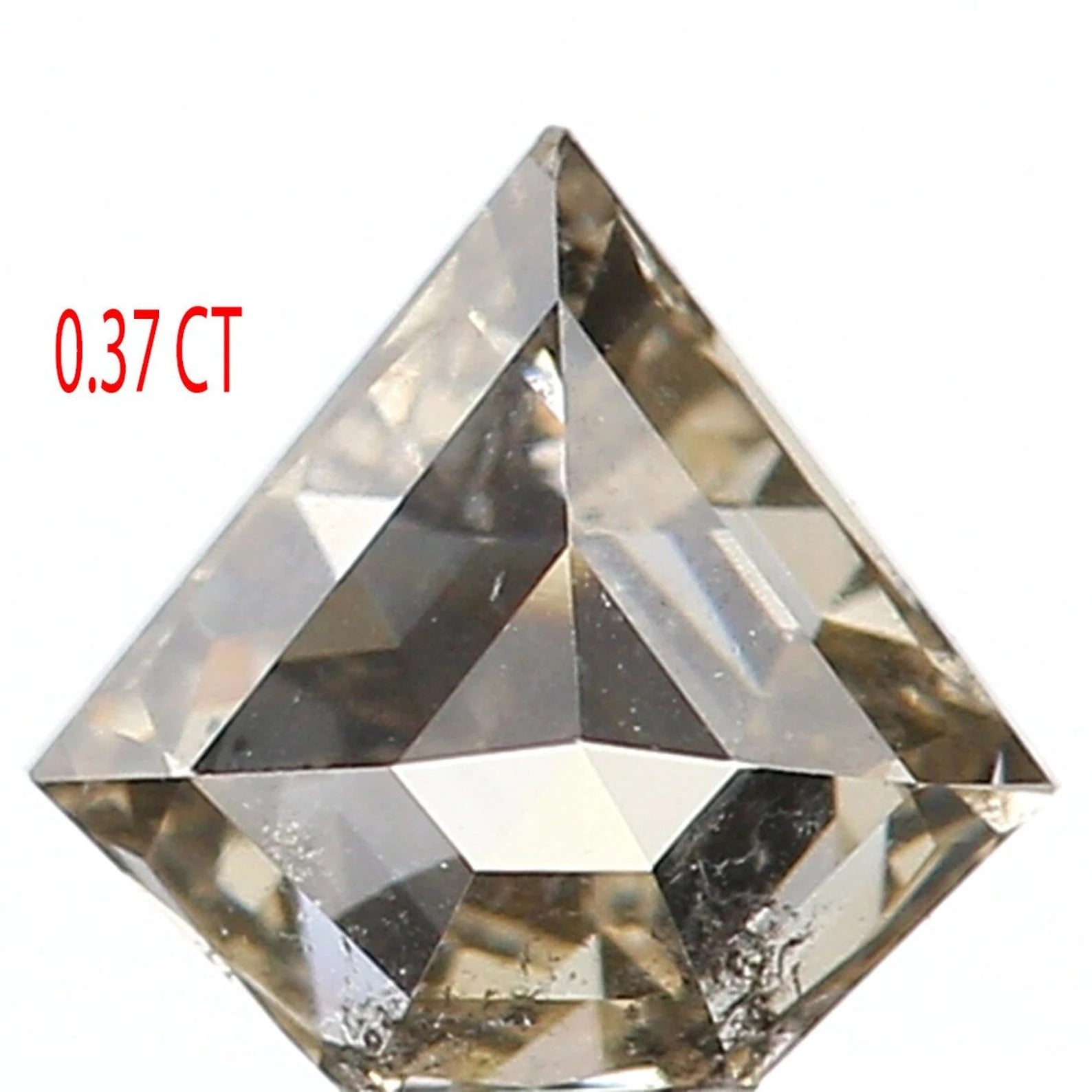 0.37 Ct Natural Loose Shield Cut Diamond Salt And Pepper Shield Shape Diamond 5.00 MM Natural Loose Black Color Shield Cut Diamond NQ917