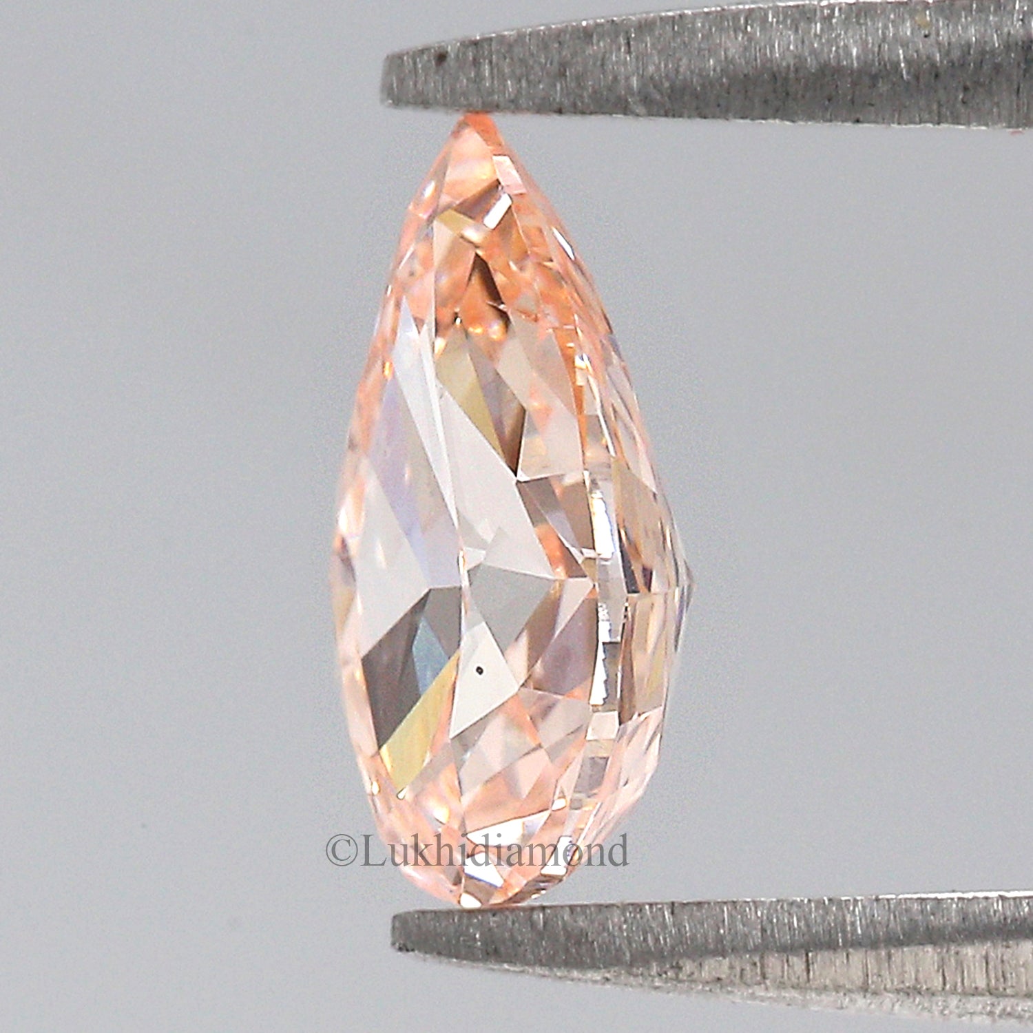 1.01 CT IGI Certified Pear Modified Brilliant Cut Diamond Fancy Vivid Pink Color VS2 Clarity Lab Grown CVD Diamond Lab Created Diamond L3226