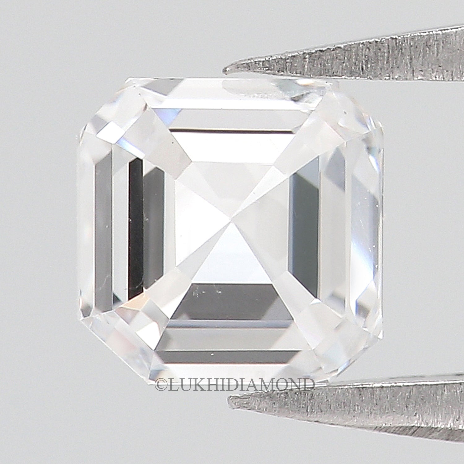 IGI Certified 1 Ct, 1.5 Ct, 2 Ct, 2.5 Ct, 3 Ct Asscher Brilliant Cut E/F Color VS Clarity Lab Grown Diamond Lab Created Loose Diamond Q114