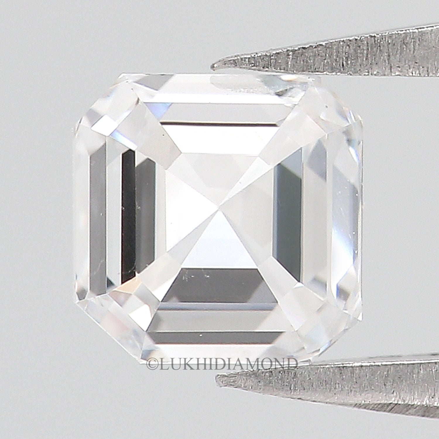 IGI Certified 1 Ct, 1.5 Ct, 2 Ct, 2.5 Ct, 3 Ct Asscher Brilliant Cut Lab Grown Diamond Lab Created Loose Diamond for Engagement Ring Q114